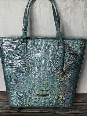 Brahmin Ellen Artic Blue Melbourne, NWT sparkle glitter PRETTY EYE PLACEMENT